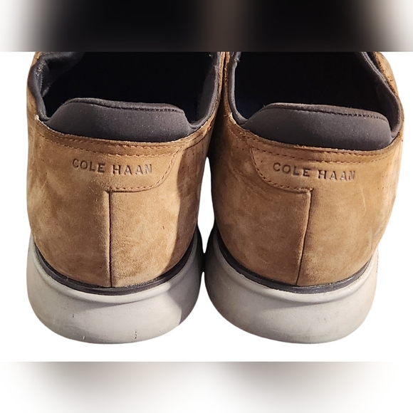 Cole Haan 2.0 Zerogrand Oxford Men's Shoes - Tan Perforated Suede, Size 13 - Picture 4 of 9